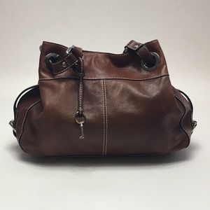 Fossil Genuine Leather Brown Shoulder Bag Handbag